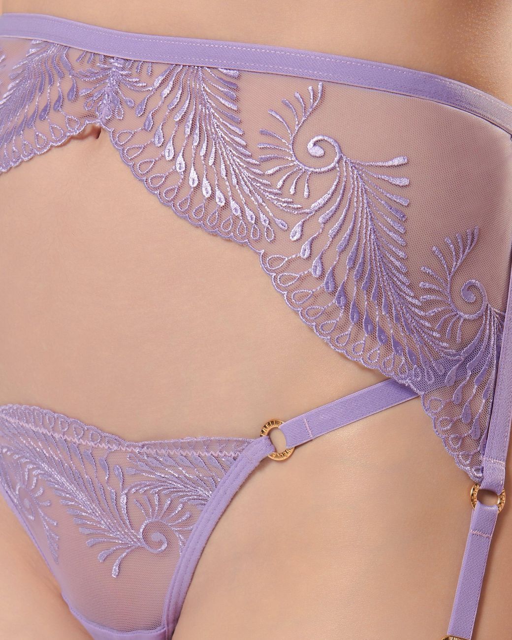 Bluebella Blue Rafaela Thigh Harness Rose