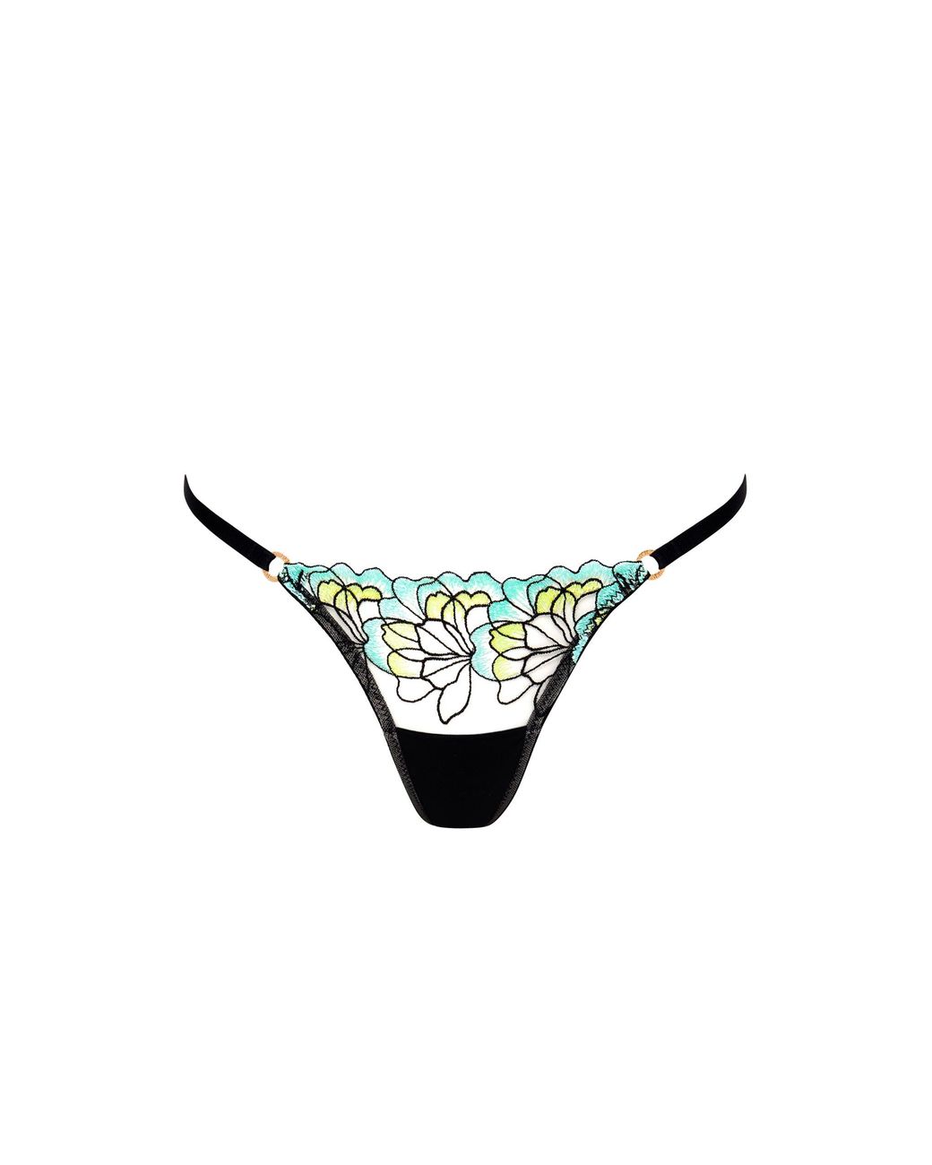 Bluebella Metallic Serena Brief Mint/Lemon