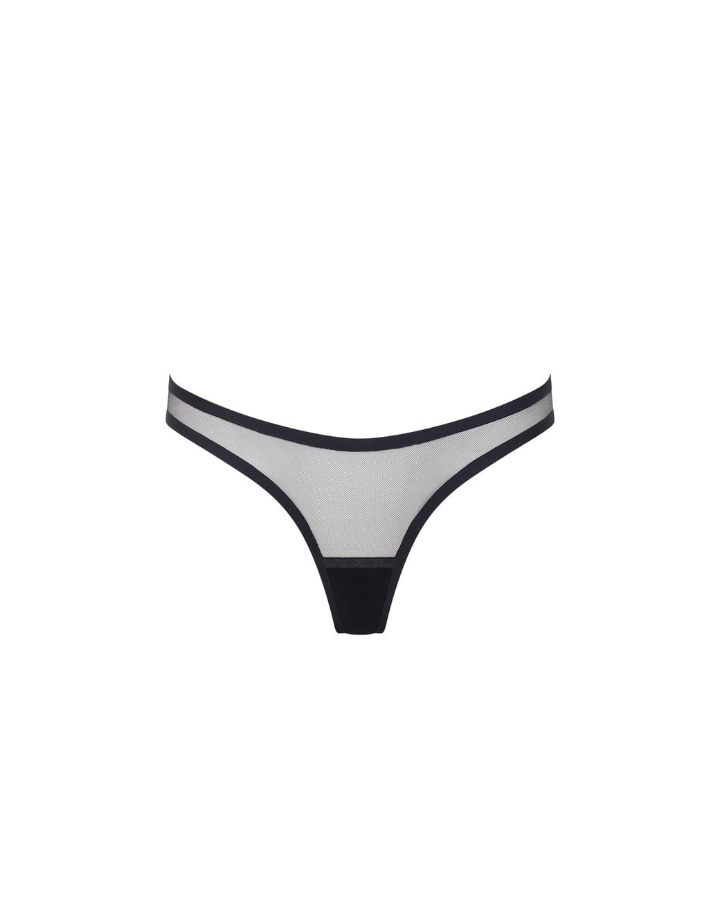 Bluebella Black Naomi Mesh Thong