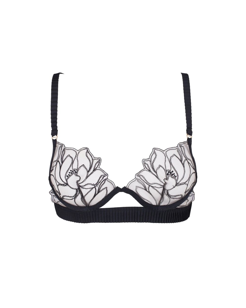 Bluebella White Maia Embroidered Sheer Bra