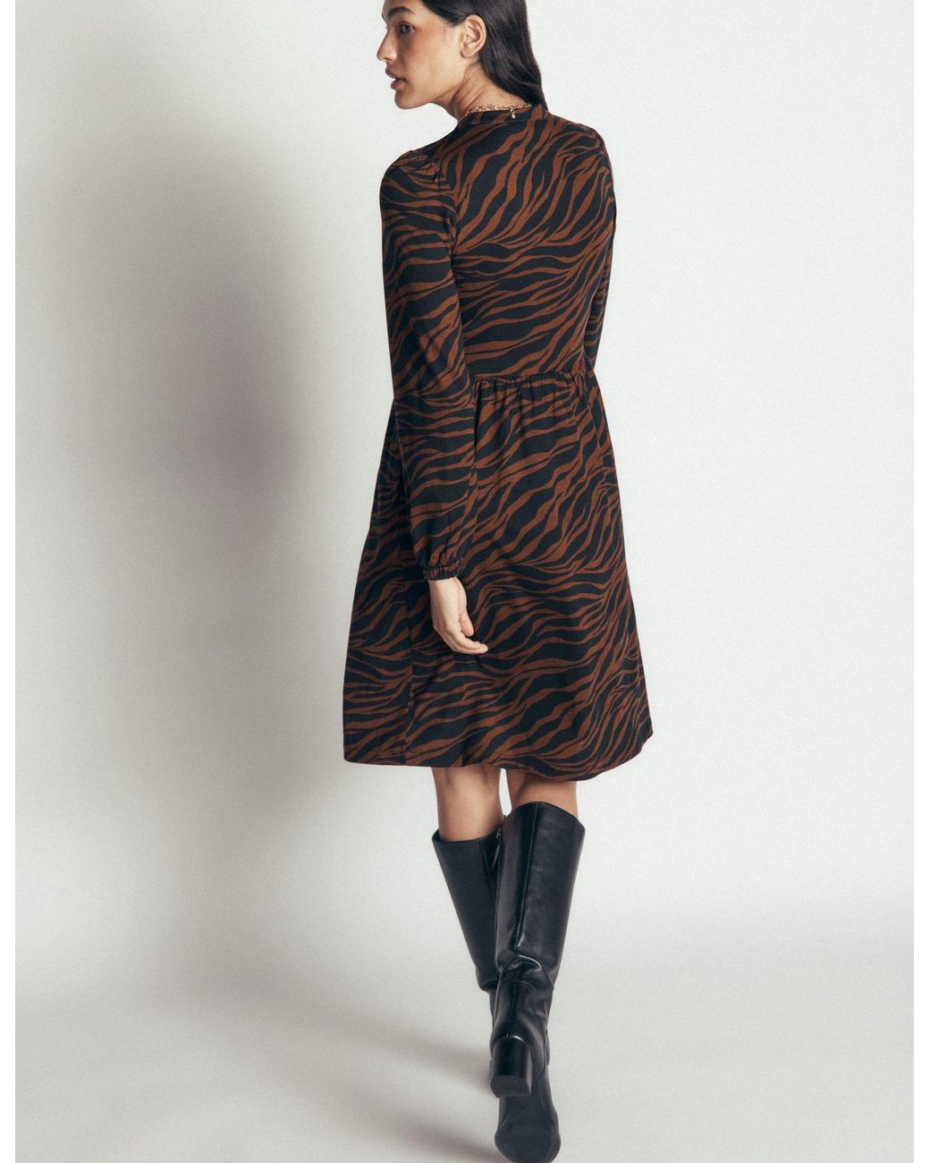 Boden Black Naomi Relaxed Jersey Dress