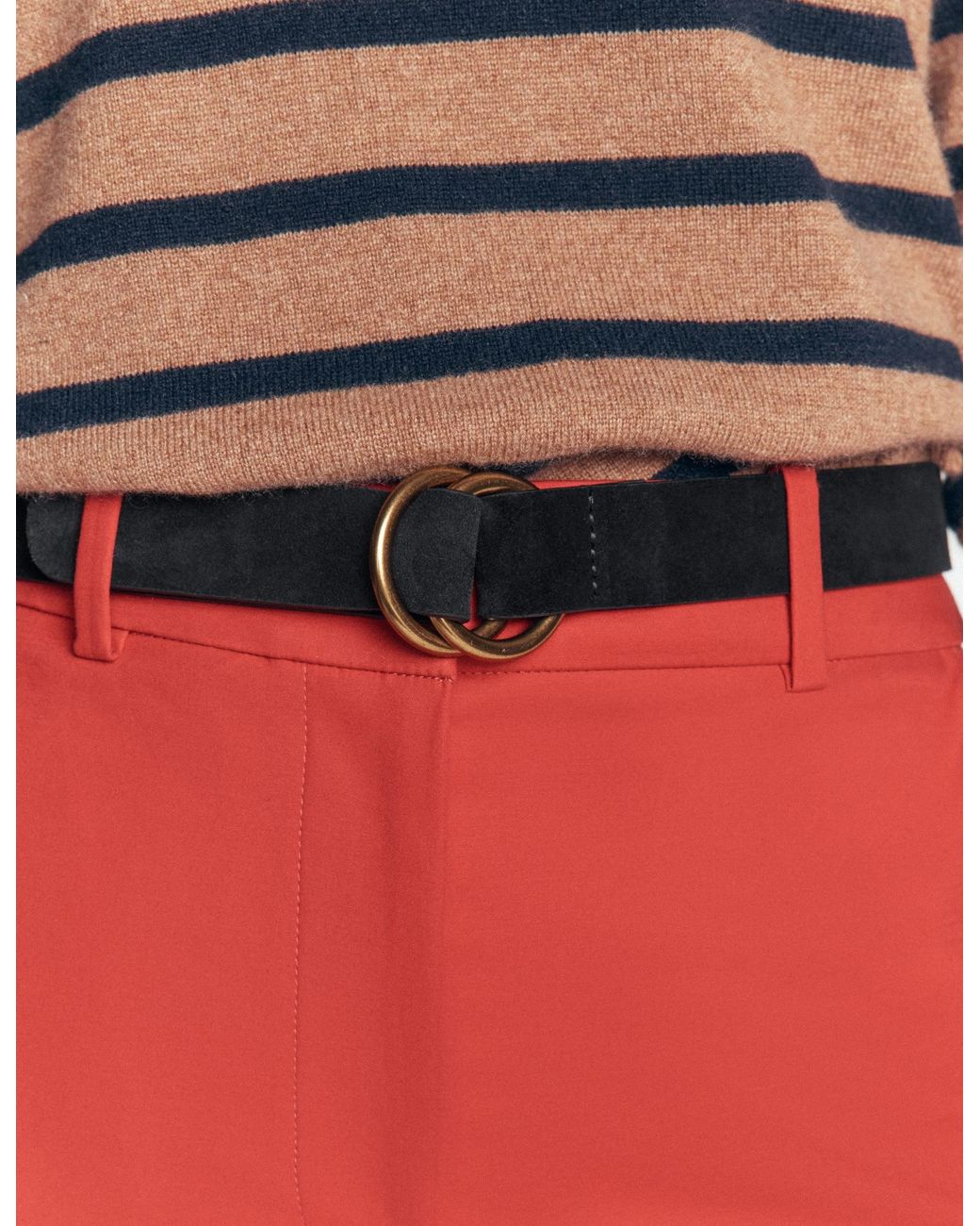 Boden Black Double Ring Belt