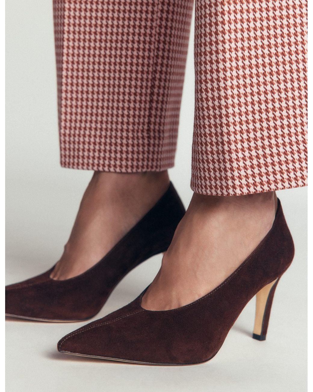 Boden Brown Pointed Court Shoes