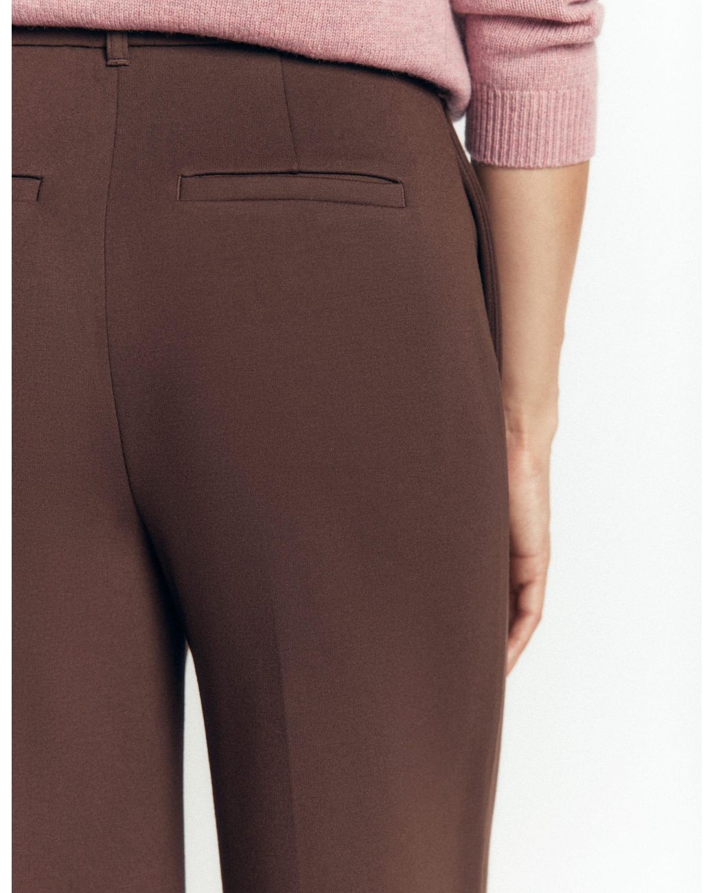 Boden Red Belgravia Ponte Trousers