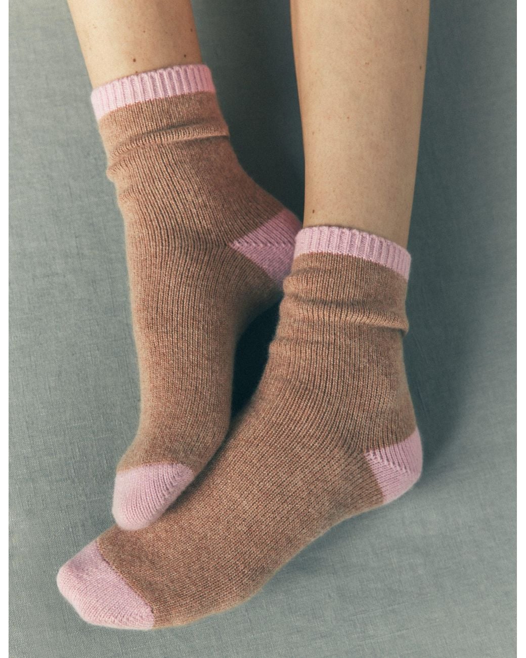 Boden Pink Cashmere Socks