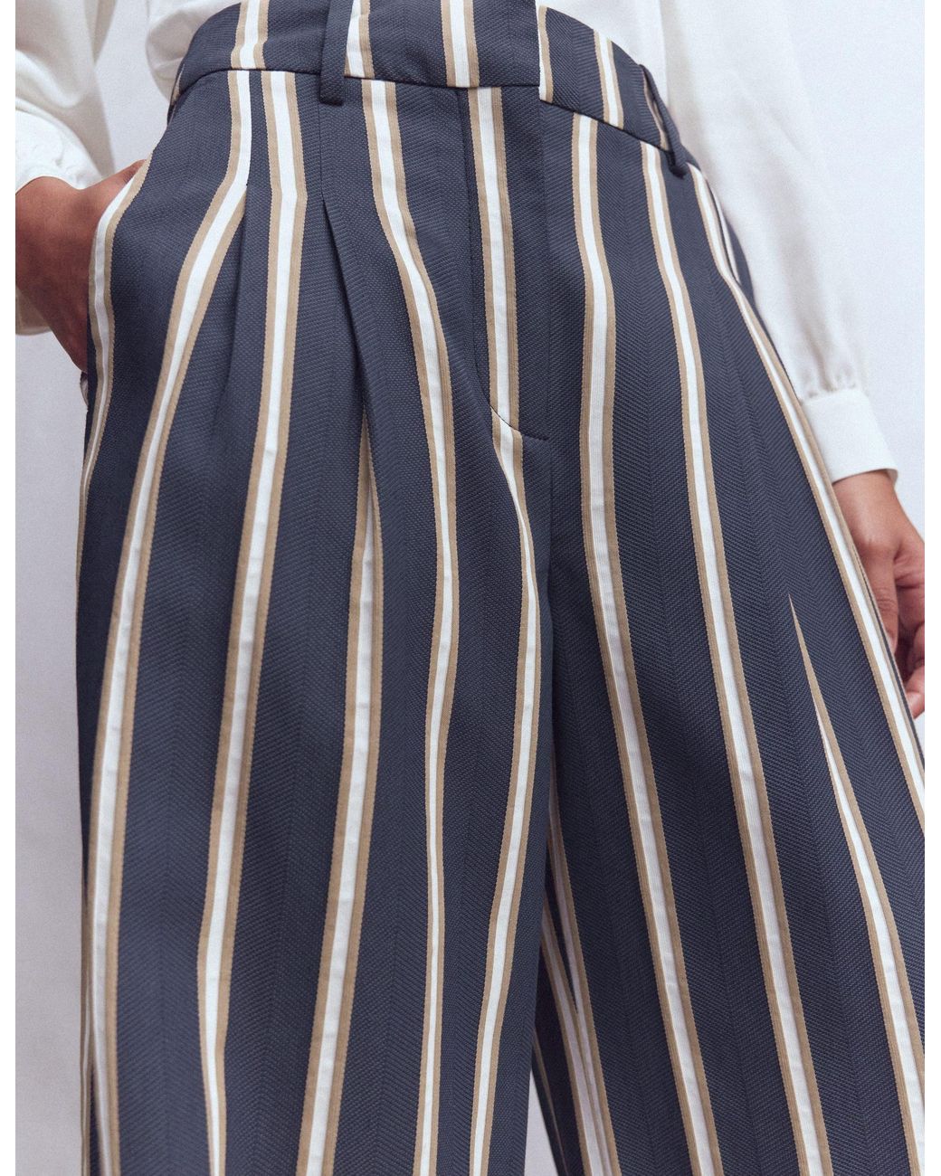 Boden White Kensington Tailored Trousers
