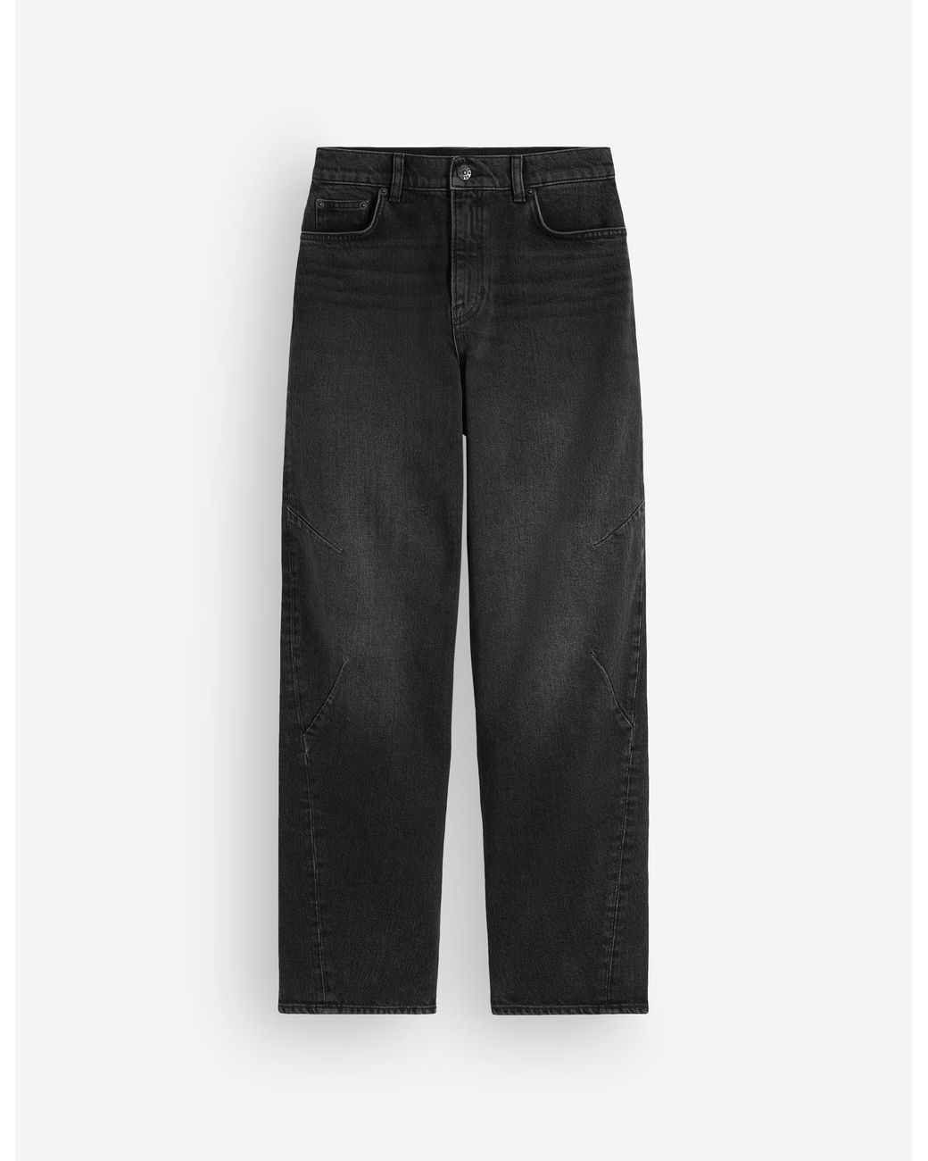 Boden Black Barrel Leg Jeans