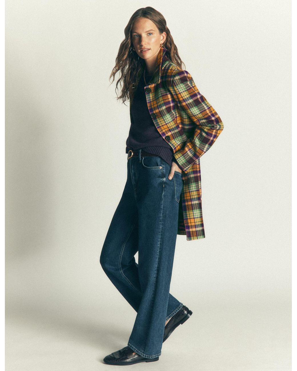 Boden Blue Aylesford Wool Coat