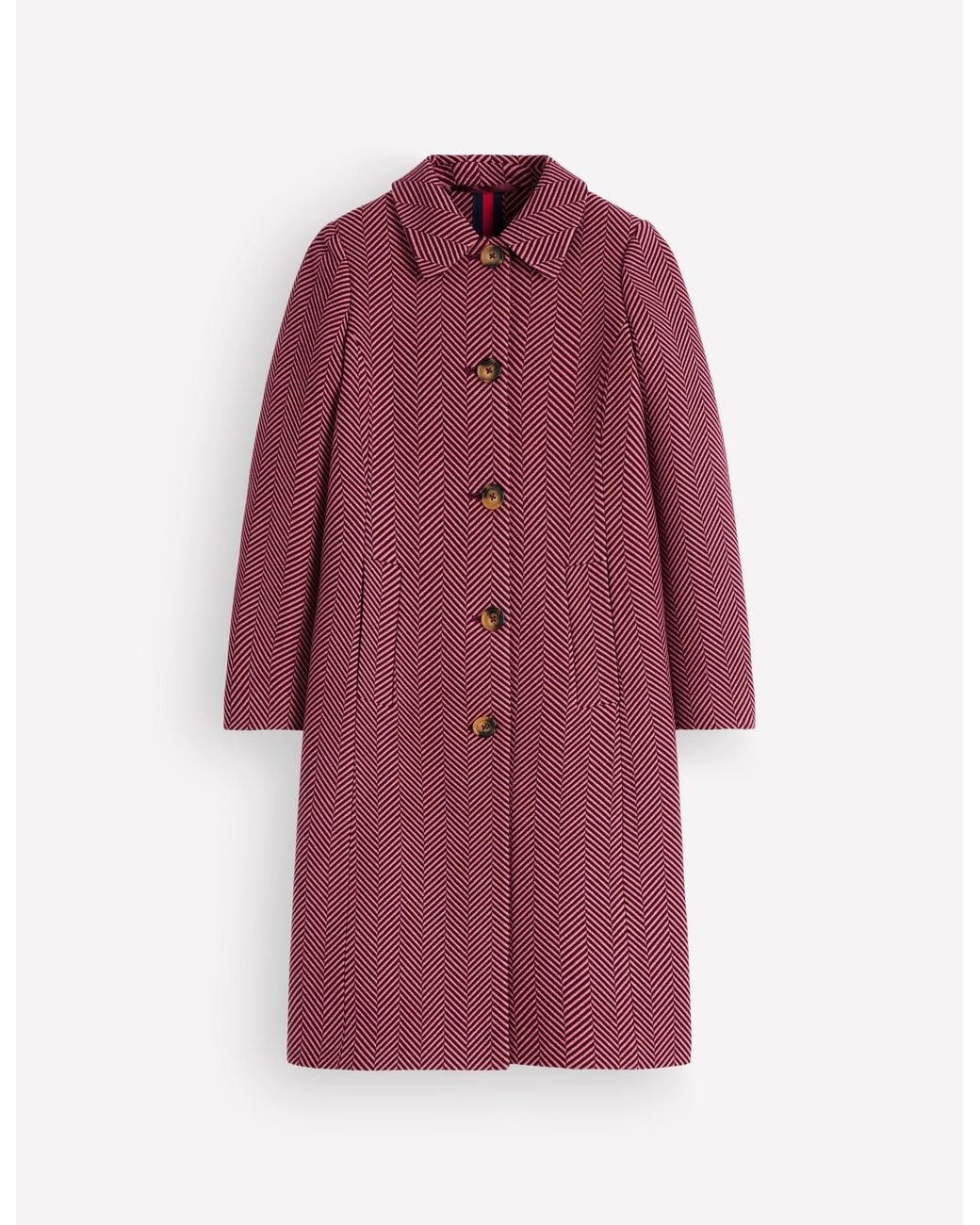 Boden Red Aylesford Midi Coat