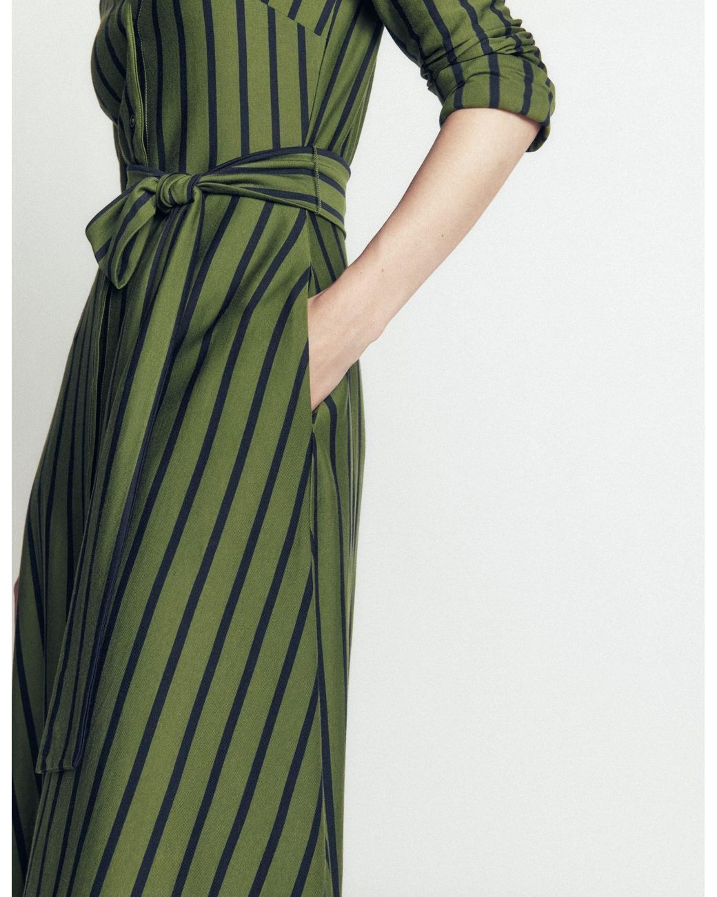 Boden Green Marcia Jersey Shirt Dress