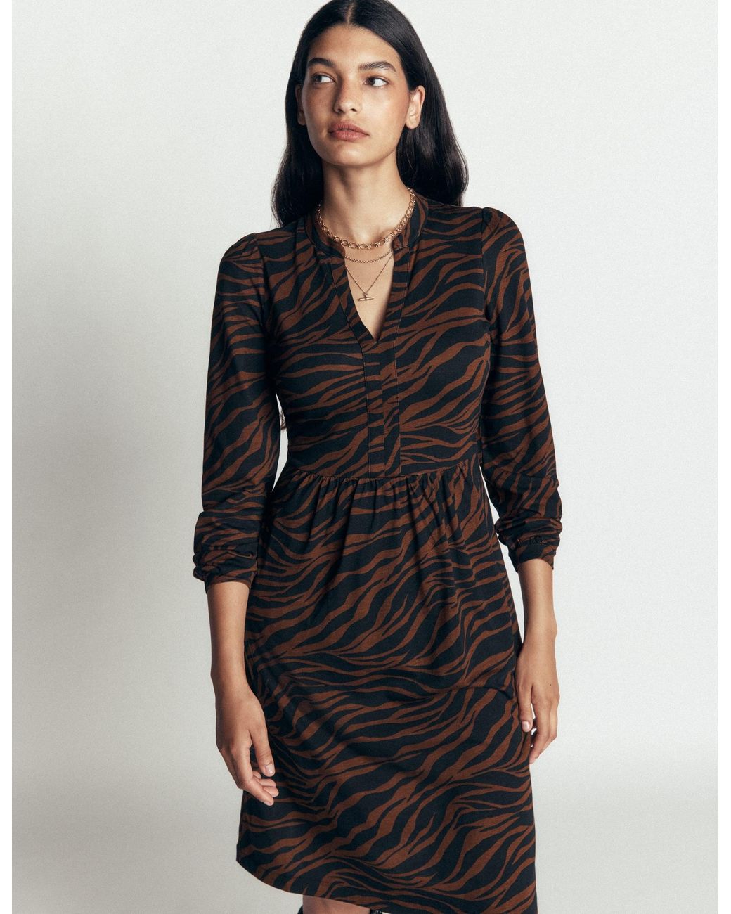 Boden Black Naomi Relaxed Jersey Dress