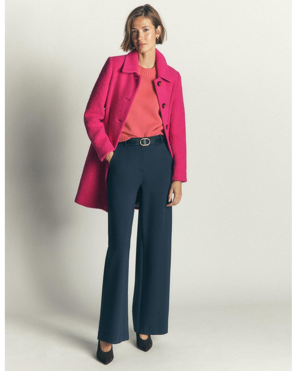 Boden Red Aylesford Wool Coat