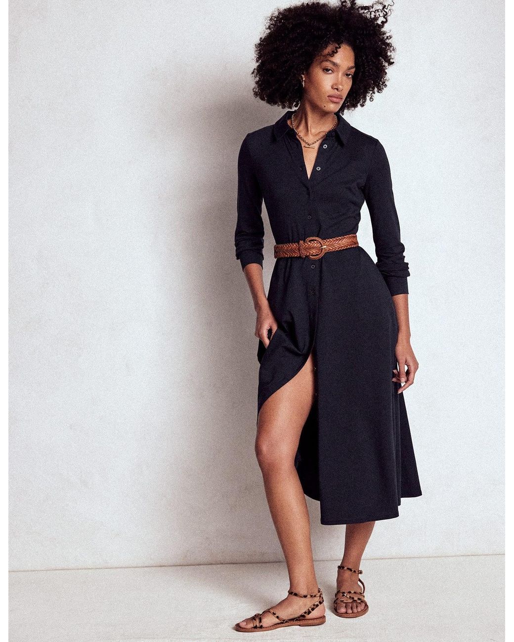 marcia jersey shirt dress Boden in Blue Womens dresses