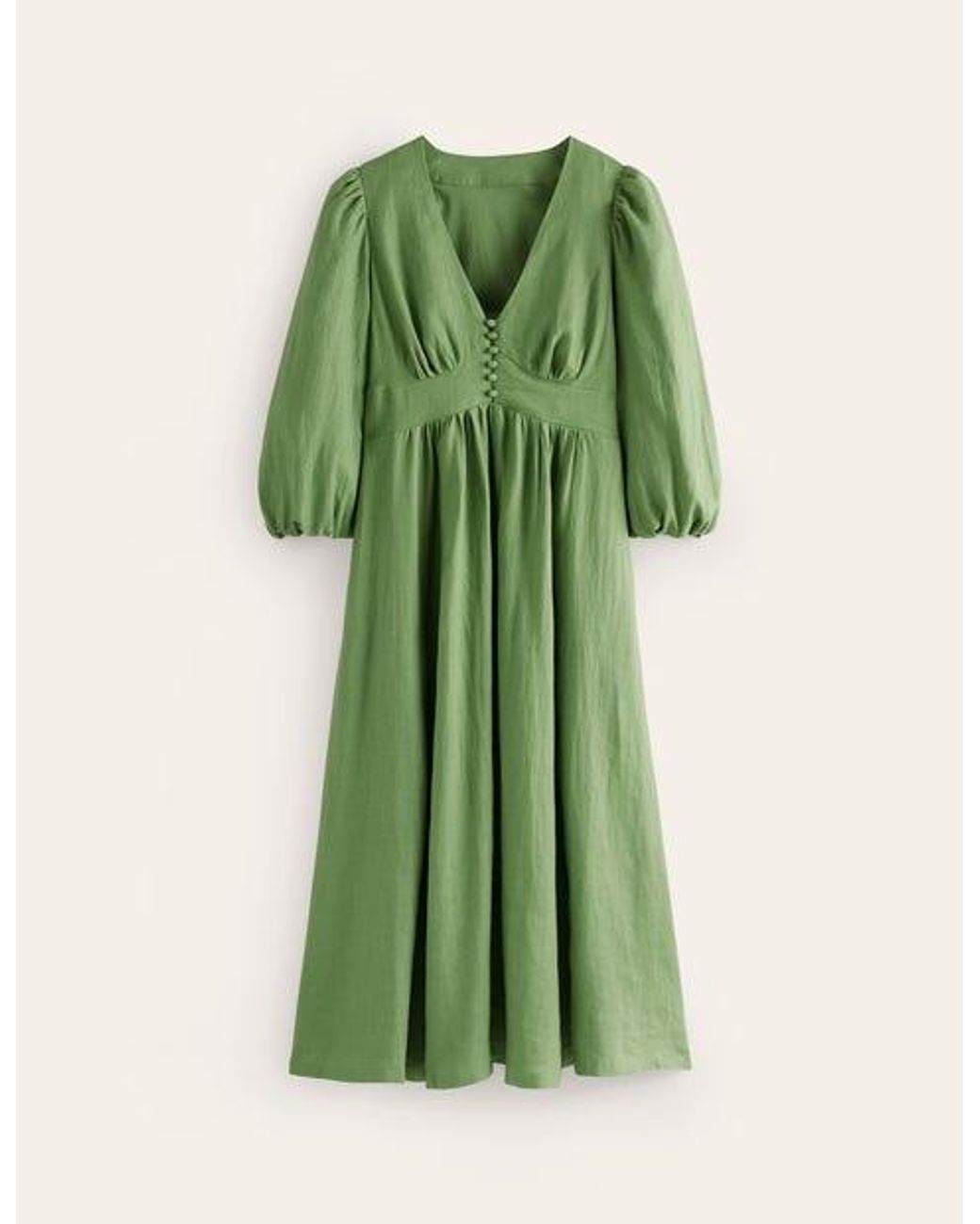 Boden Lola Blouson Maxi Dress in Green | Lyst