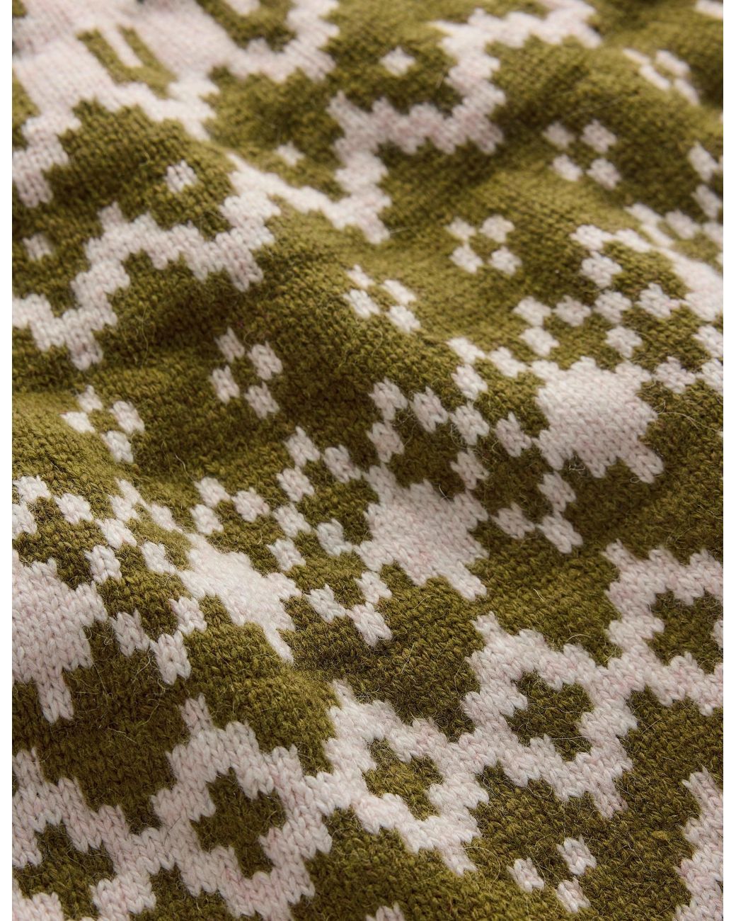 Boden Green Mae Fair Isle Knitted Sweater