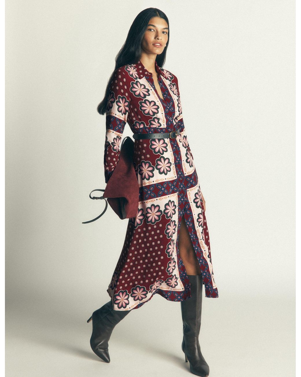 Boden Multicolor Joanna Midi Shirt Dress