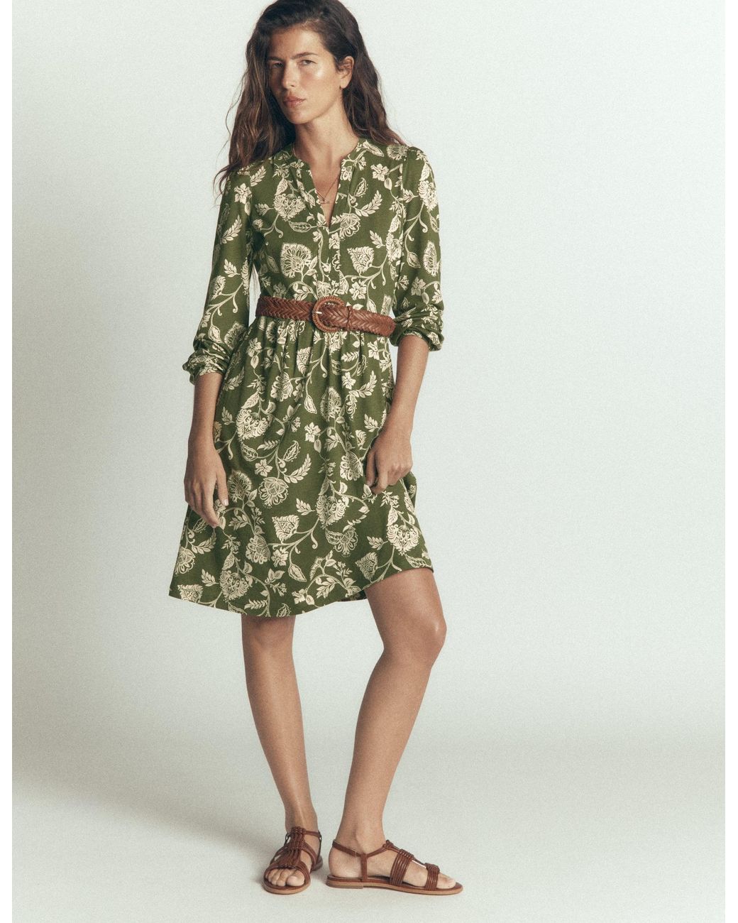 Boden Brown Naomi Relaxed Jersey Dress