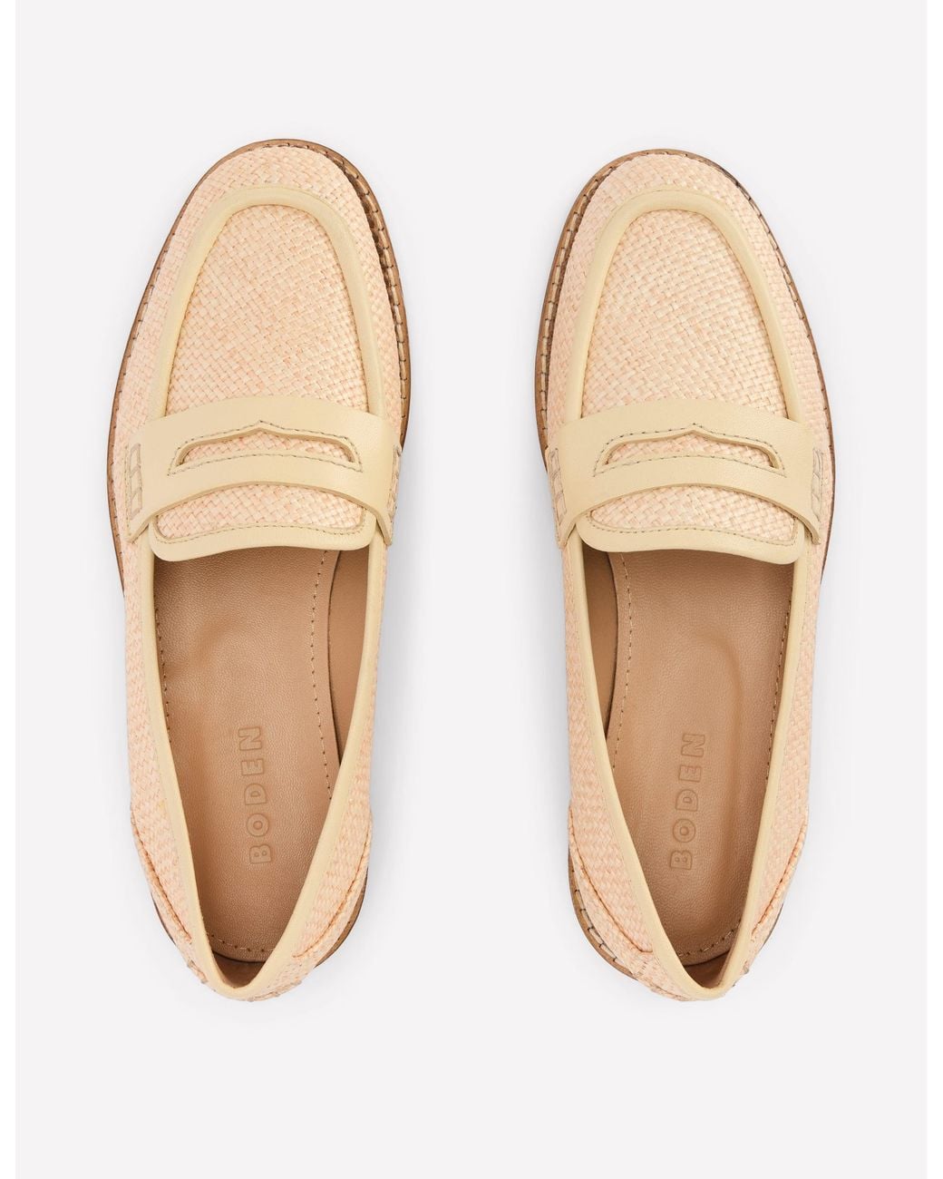 Boden Natural Nya Penny Loafers