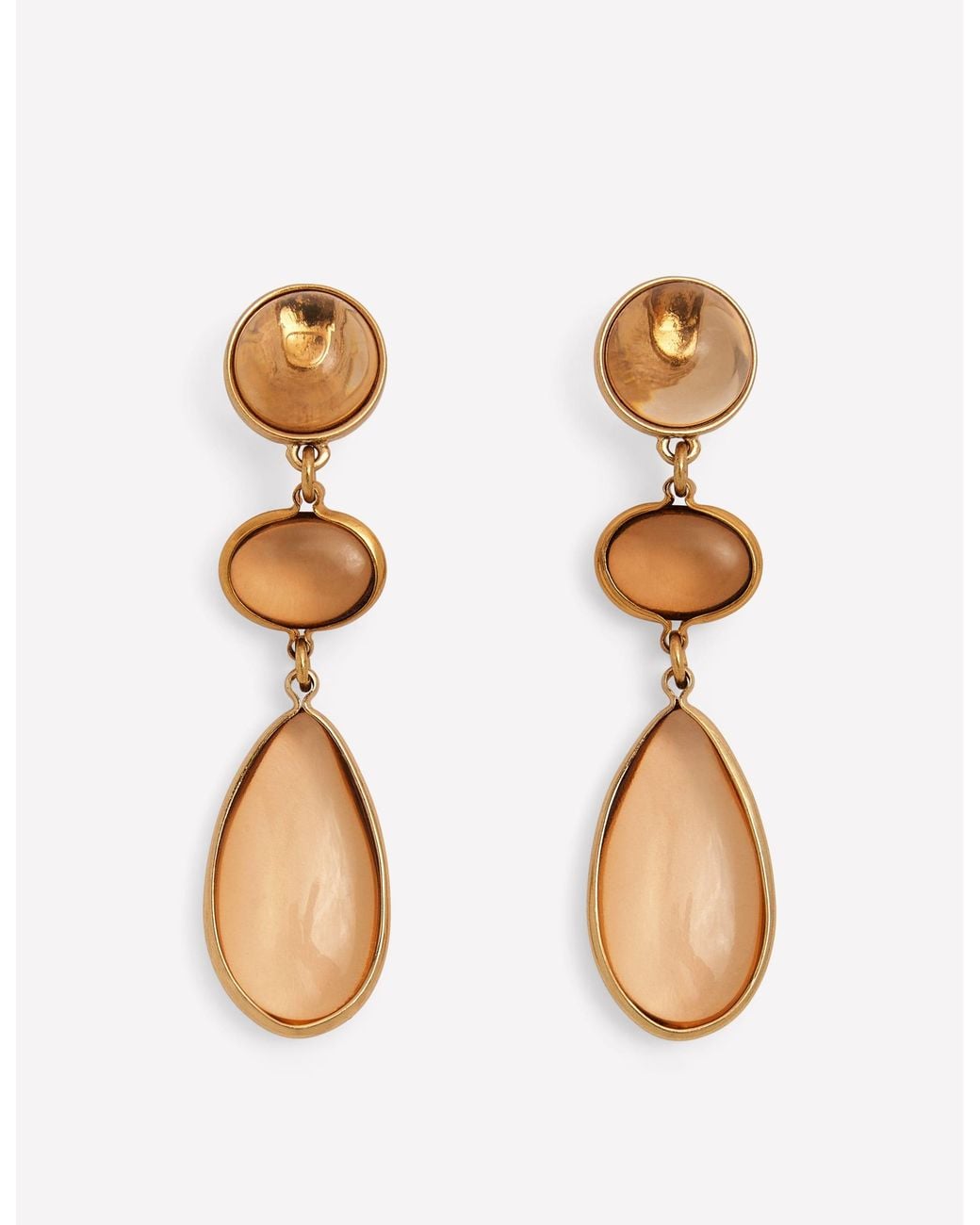Boden Brown Jewel Tear Earrings