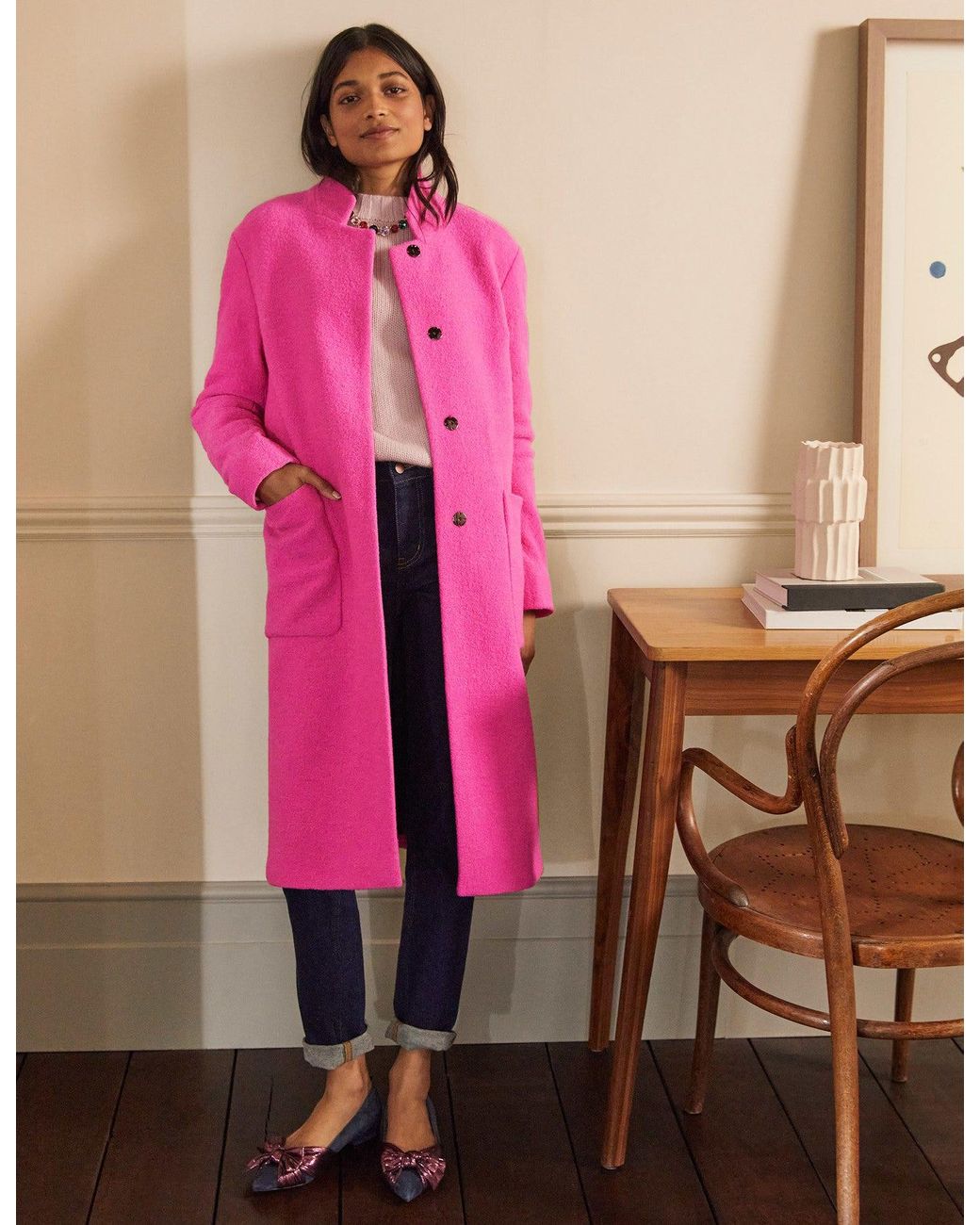 boden pink coat