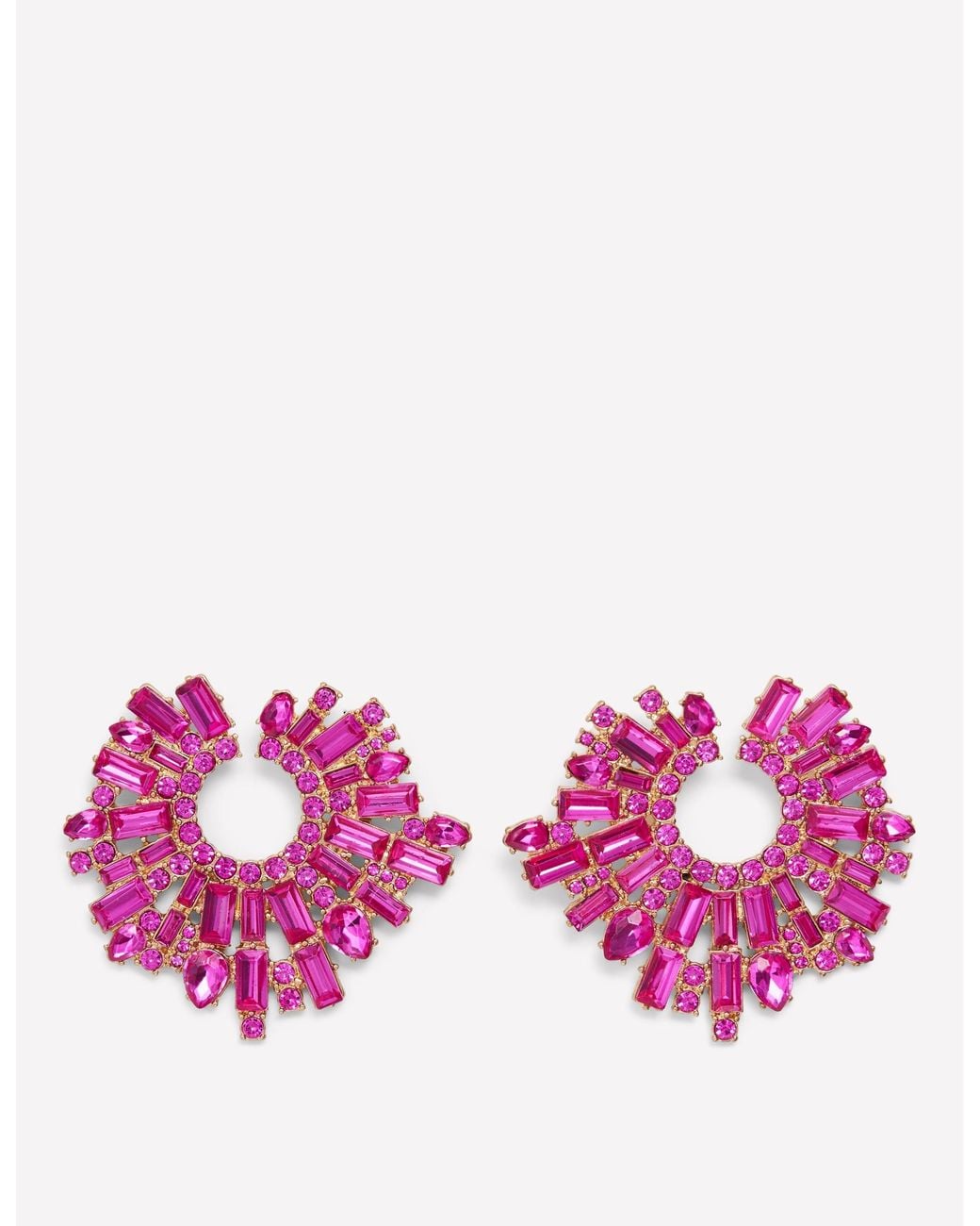 Boden Pink Jewel Garland Earrings