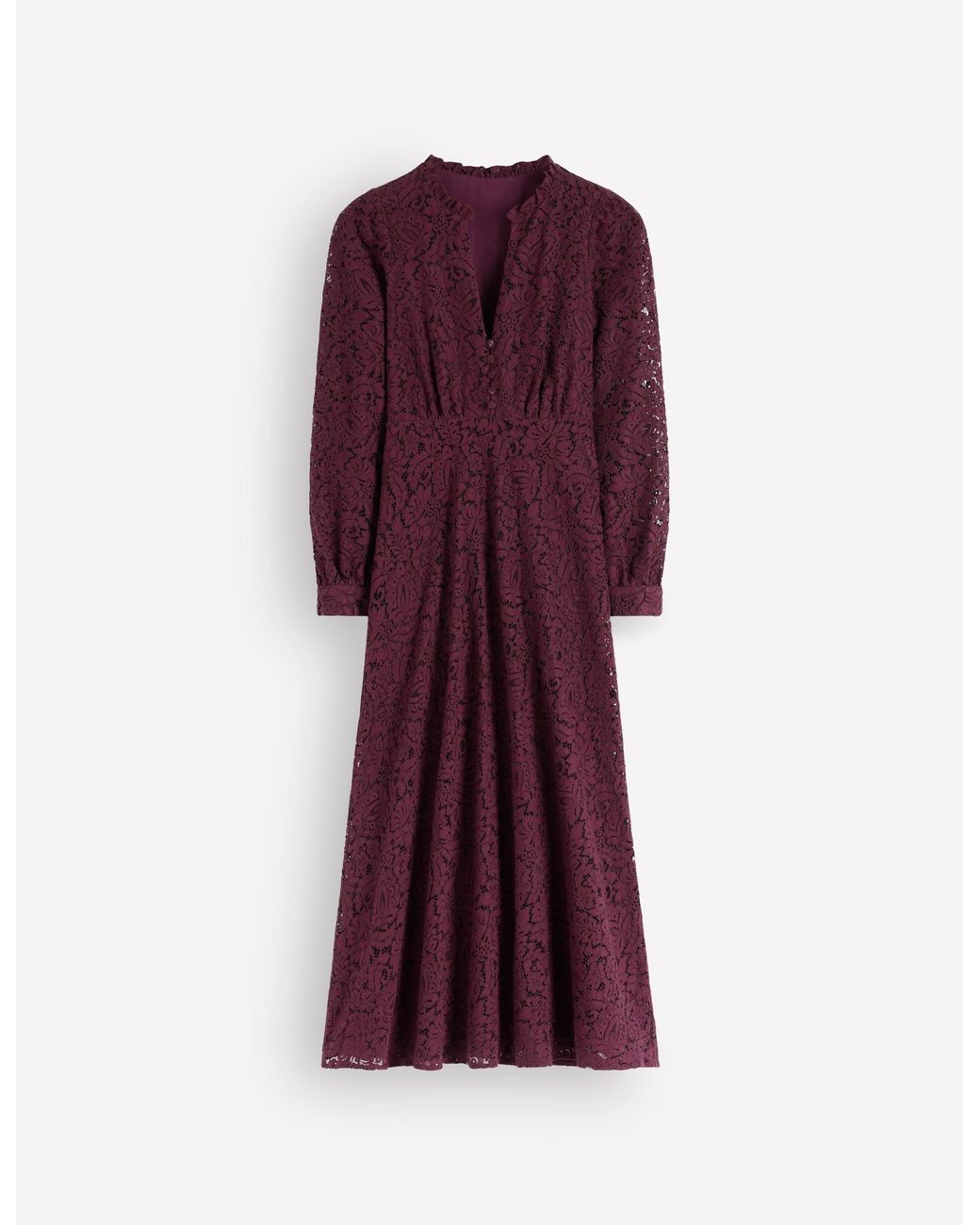 Boden Purple Cassie Lace Tea Dress
