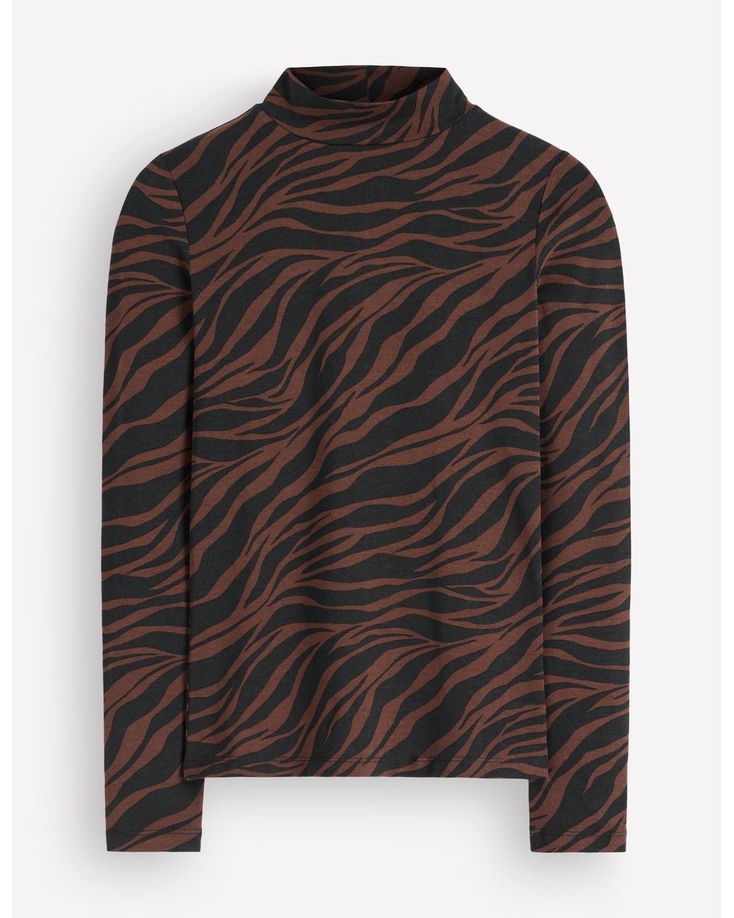 Boden Black High Neck Jersey Top