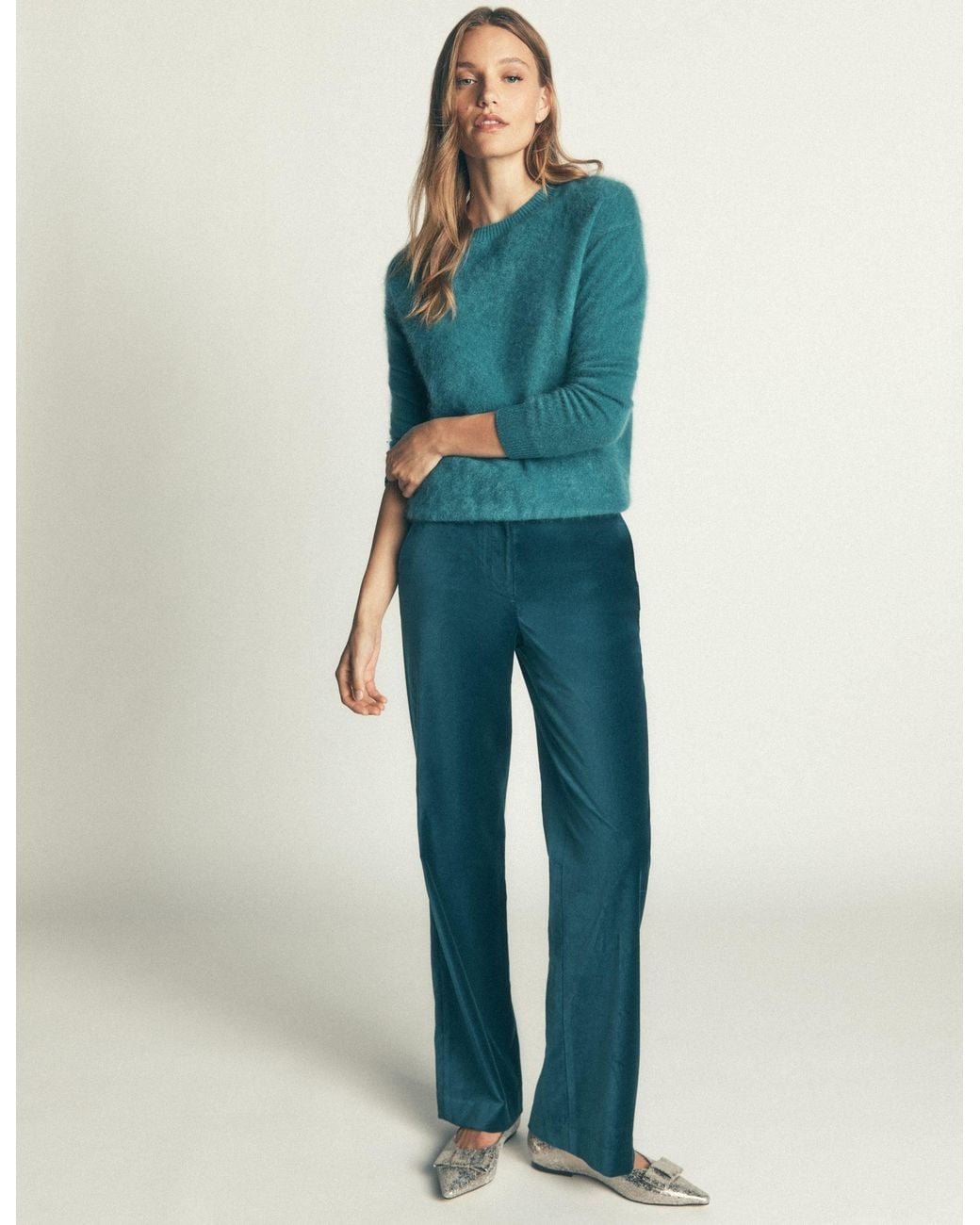 Boden Blue Fitzrovia Velvet Trousers