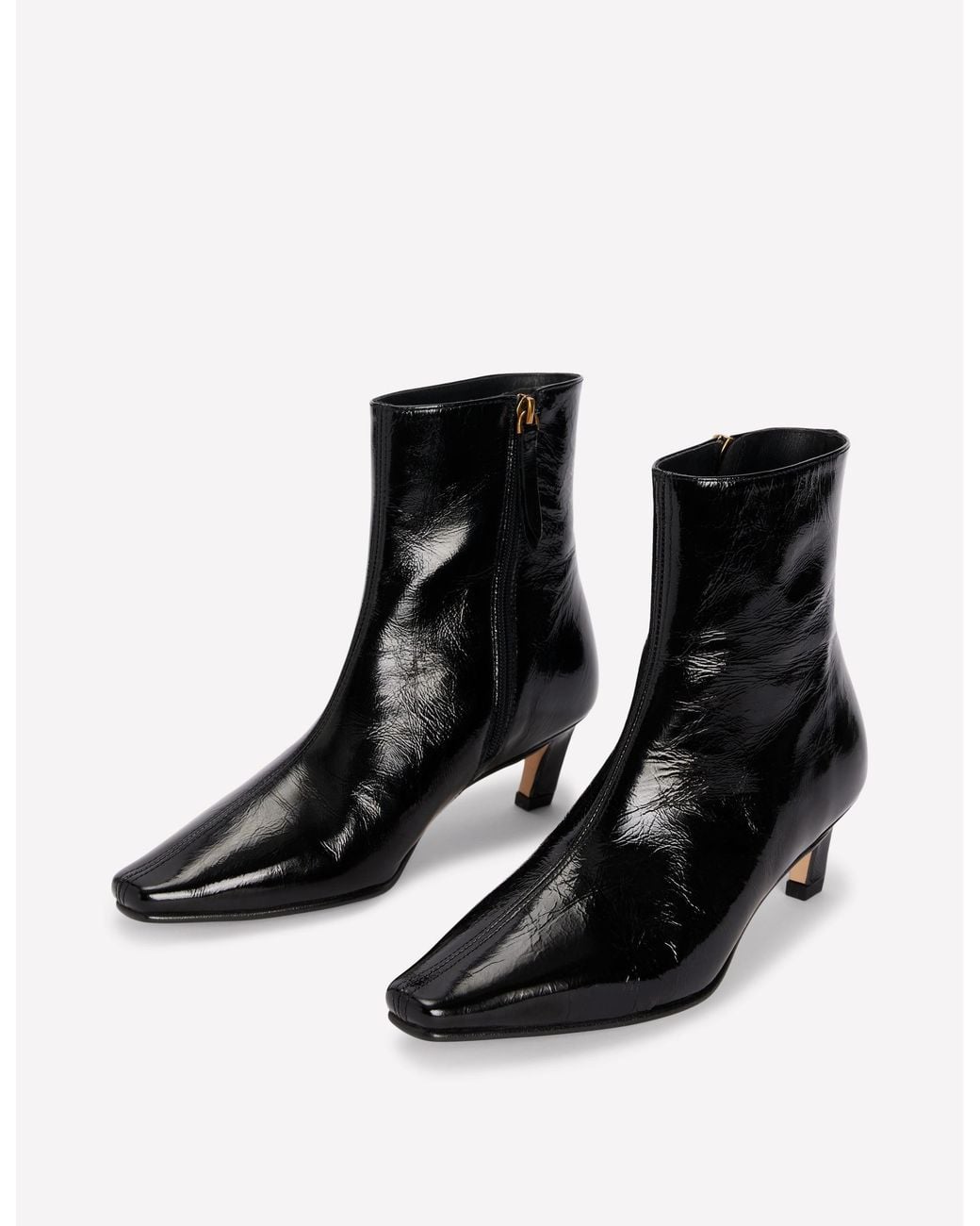 Boden Black Chisel Toe Ankle Boots