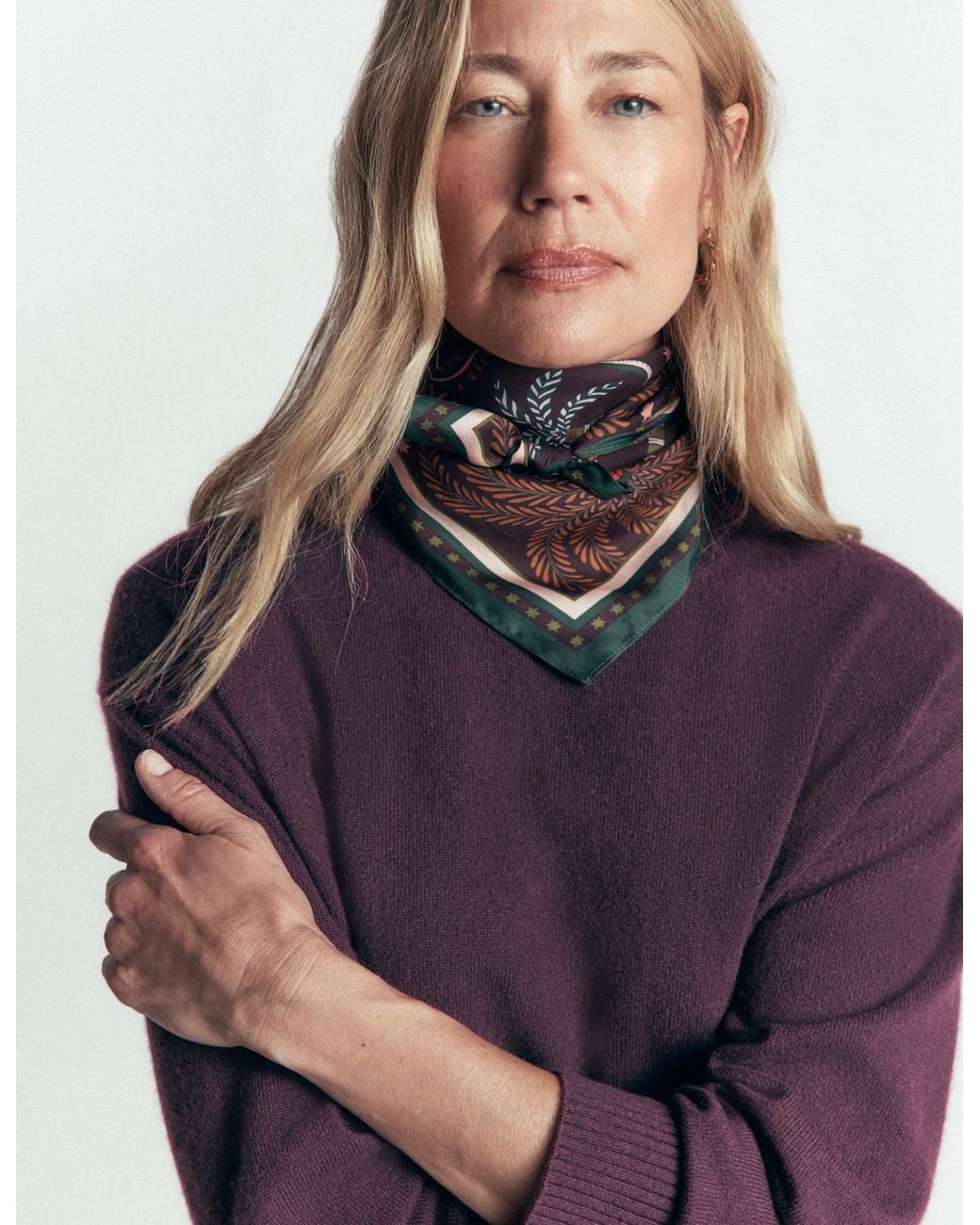 Boden Blue Fay Cashmere Crew Neck Sweater