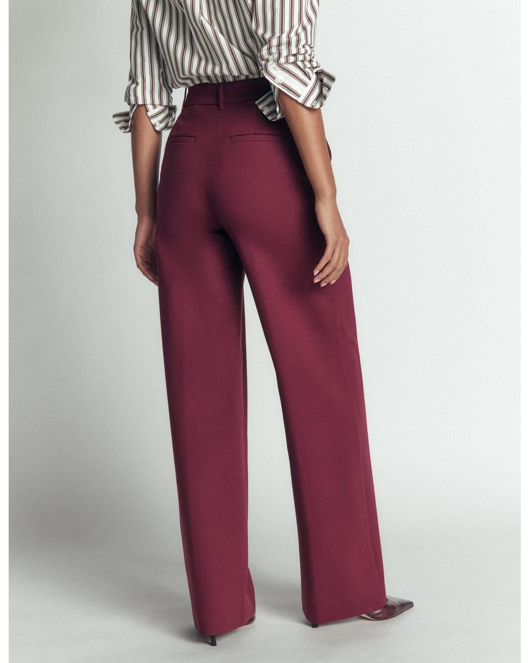 Boden Red Belgravia Ponte Trousers