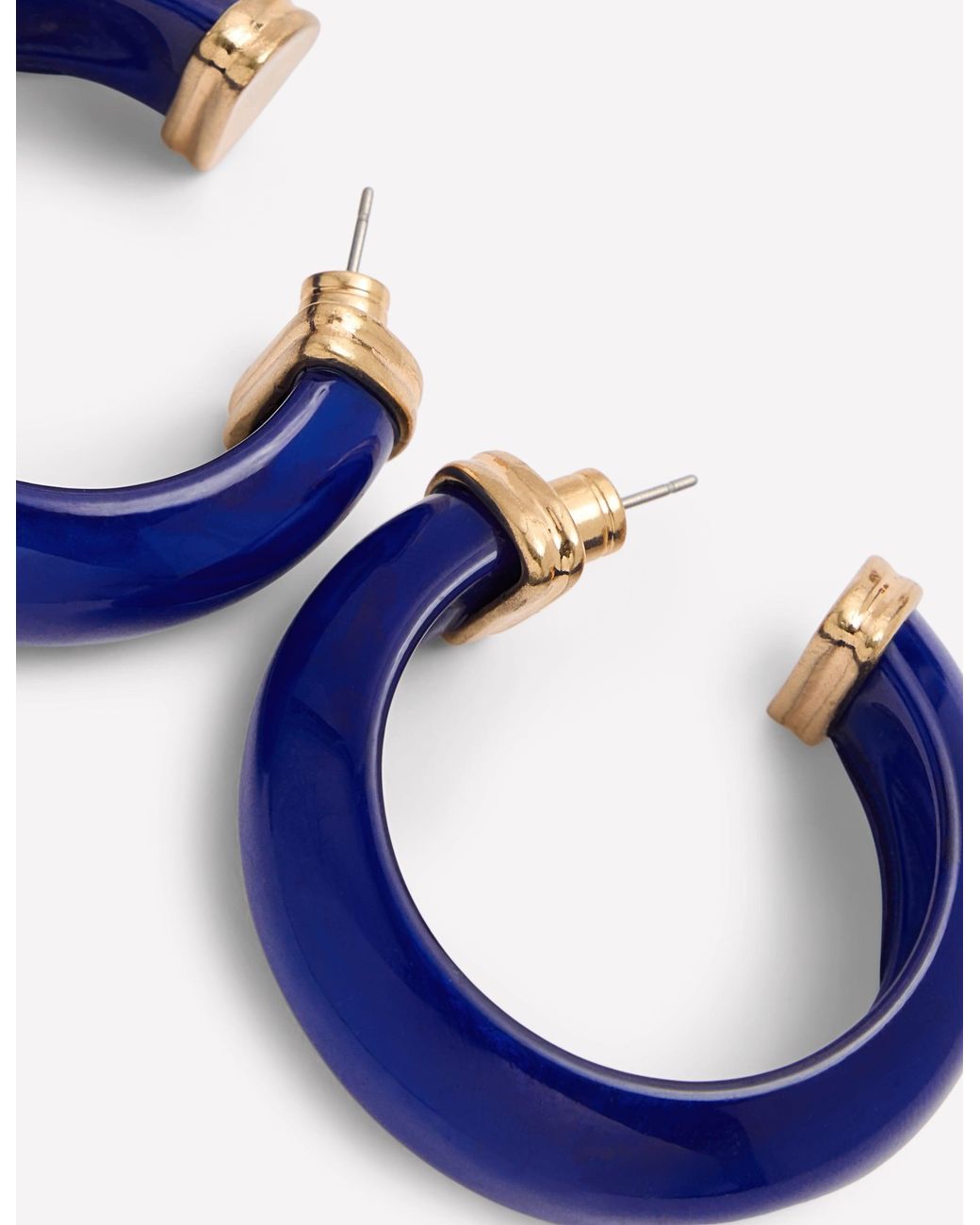 Boden Blue Chunky Resin Hoops