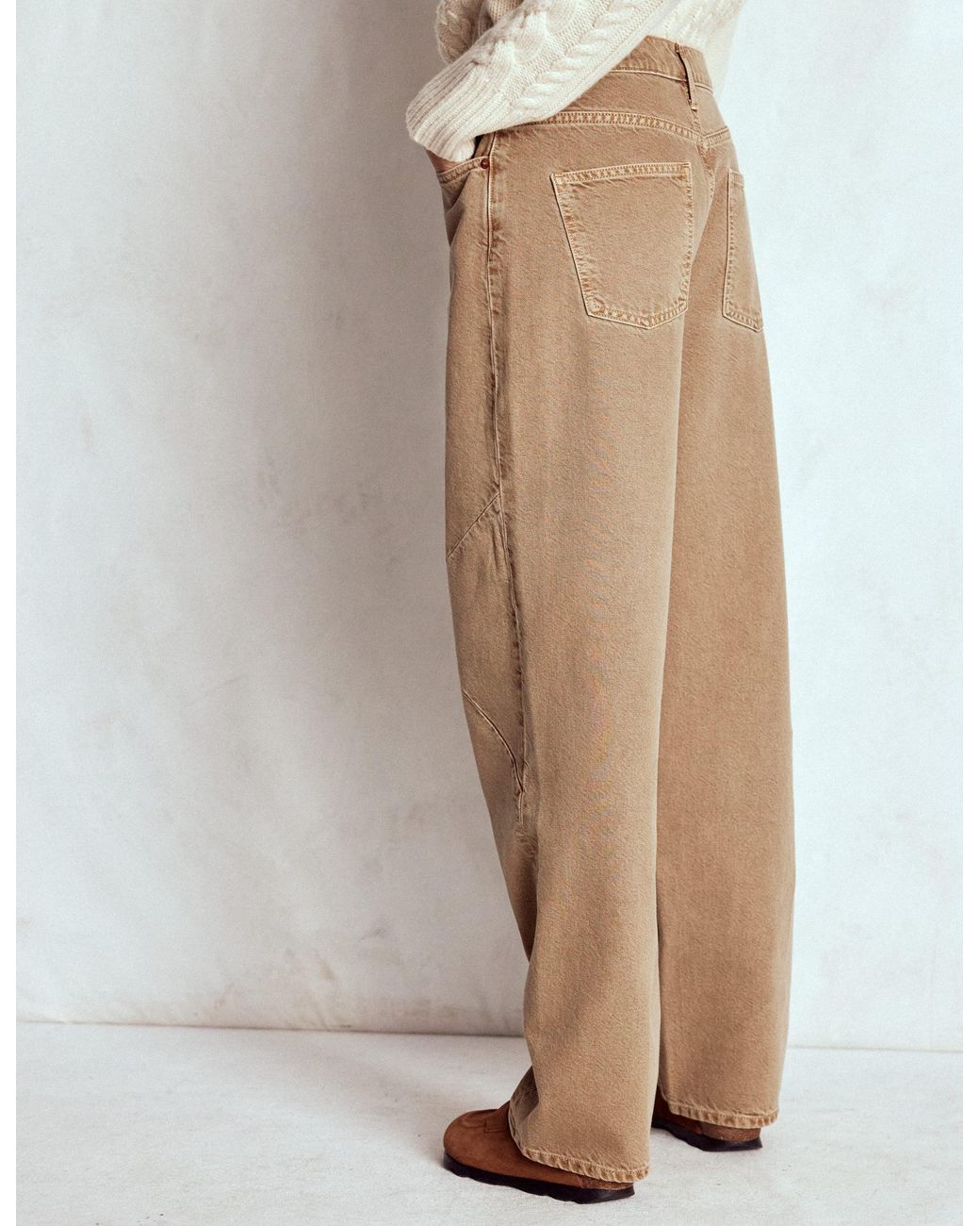 Boden Natural Barrel Jeans