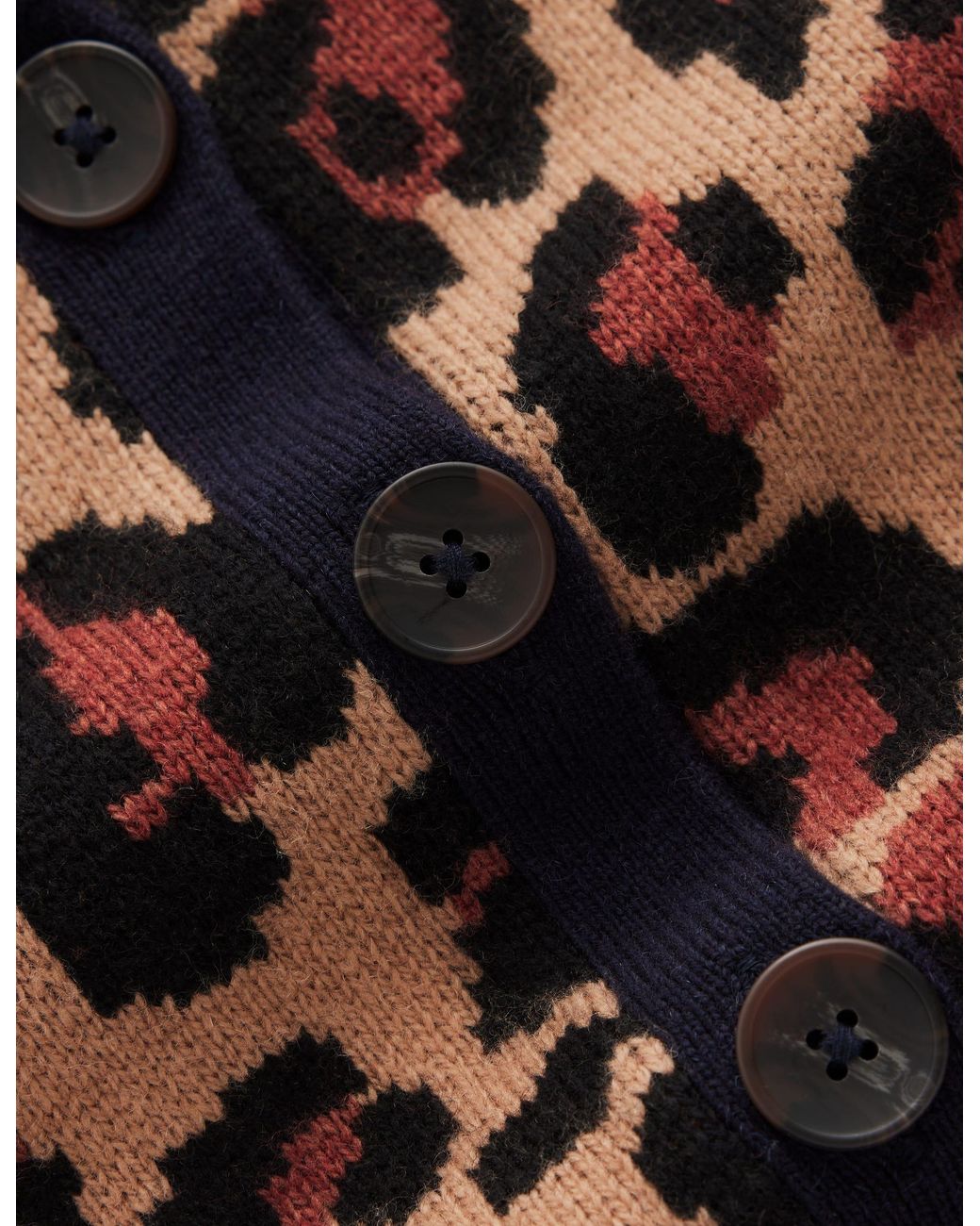 Boden Green Jemma Jacquard Knit Cardigan