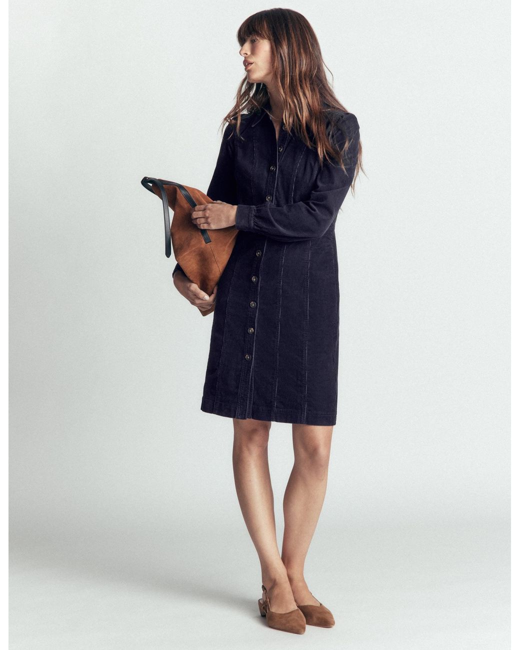 Boden Blue Rhoda Cord Short Dress