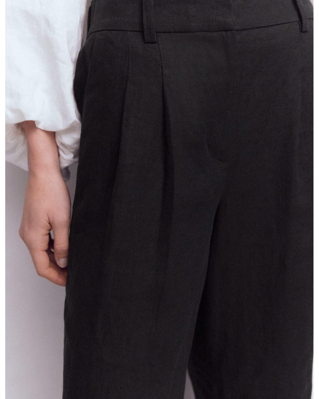 Boden White Kensington Linen Trousers