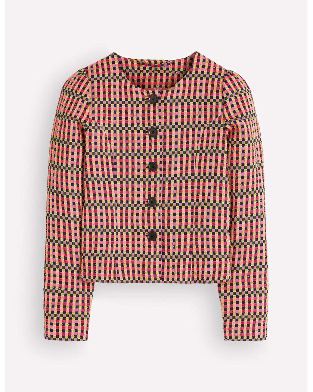 Boden White Salisbury Puff Sleeve Jacket