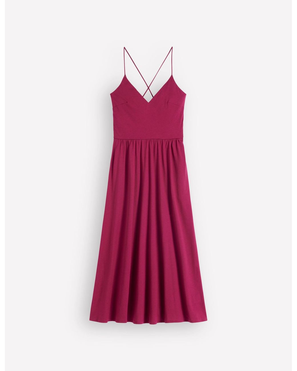 Boden Metallic Cross Back Jersey Dress