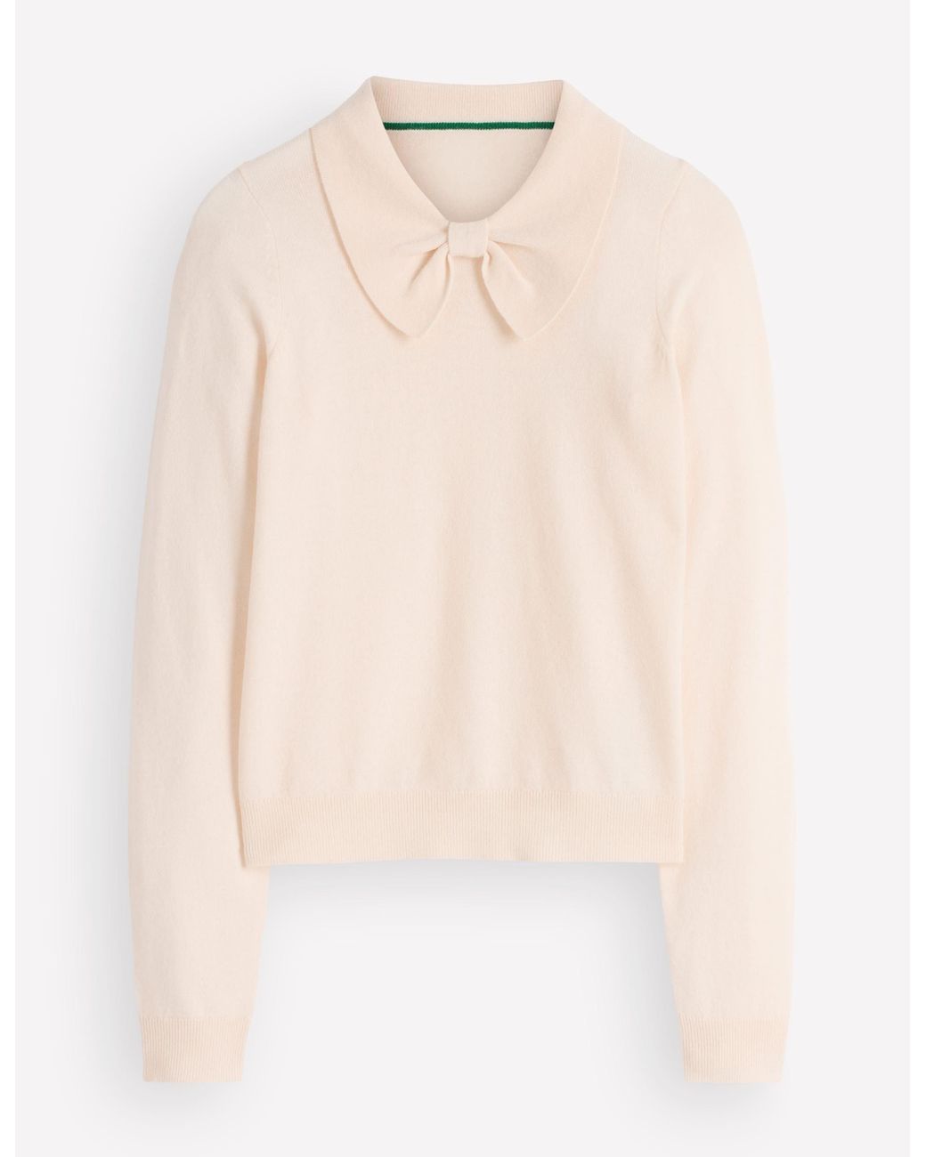 Boden Red Bow Neck Knitted Jumper