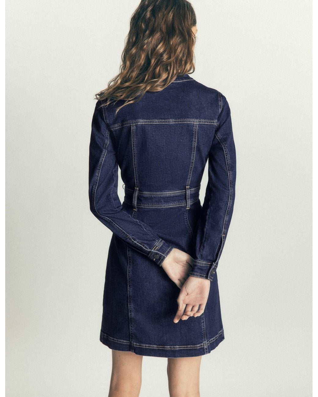 Boden Blue Zara Denim Short Dress