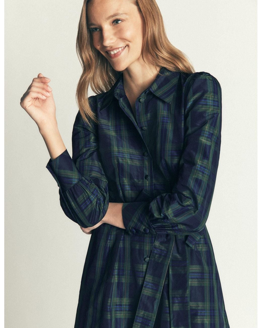 Boden Blue Maeve Occasion Shirt Dress