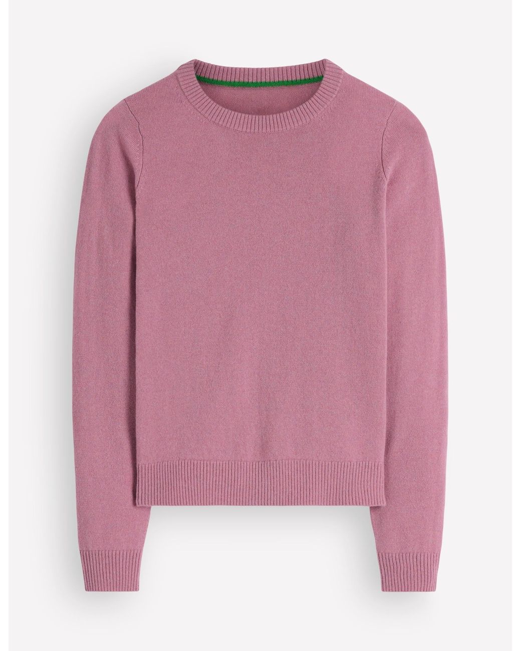 Boden Pink Elsie Cashmere Crew Jumper