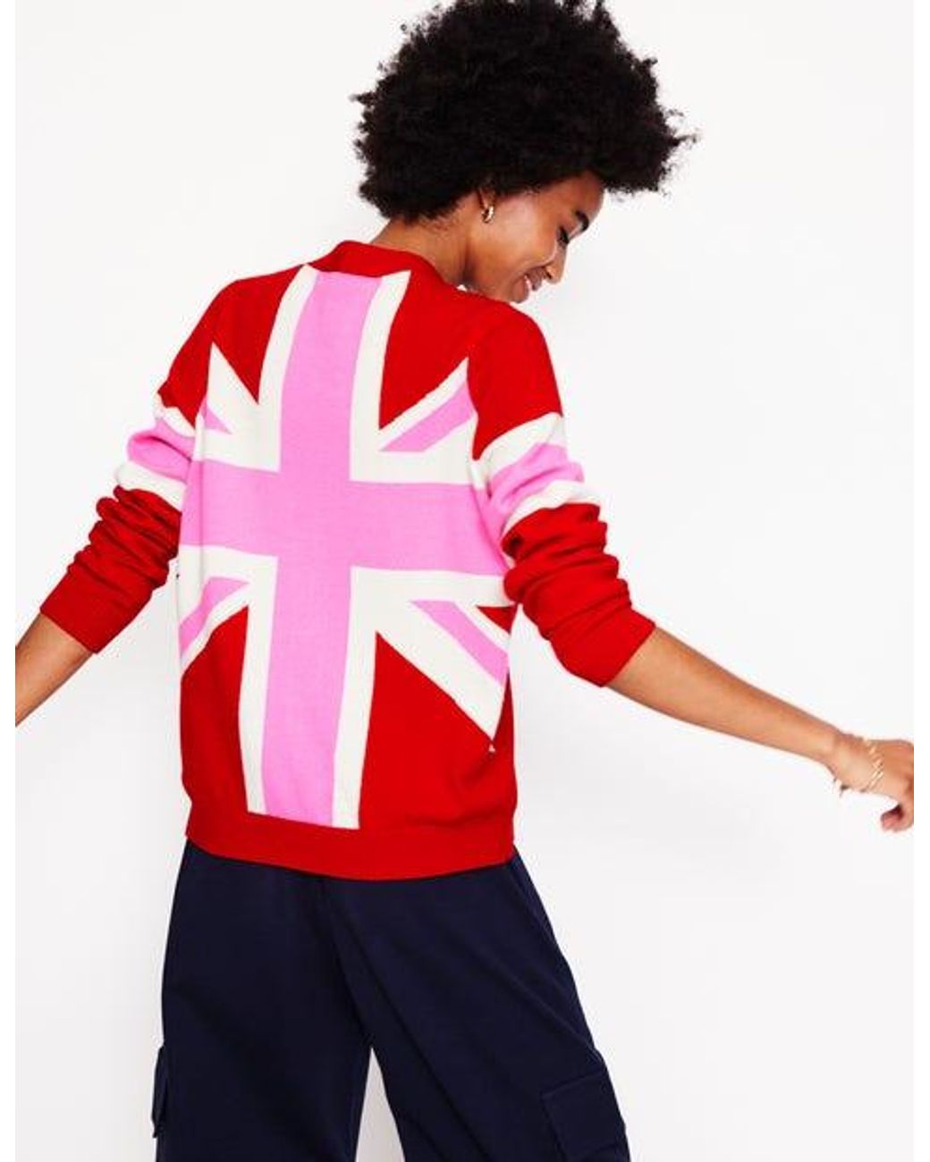 Boden Marianne Cashmere Cardigan in Red Lyst