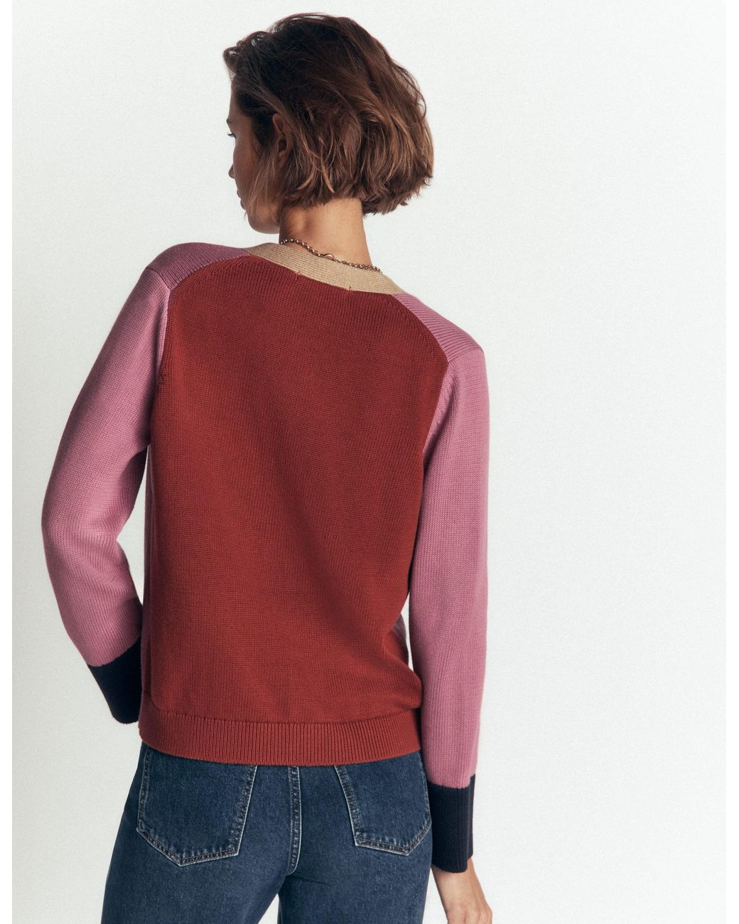Boden Pink Lucy Relaxed Cotton Cardigan