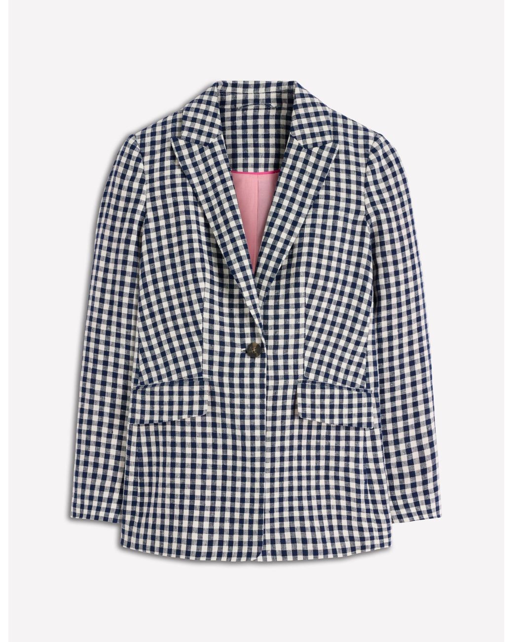 Boden Blue Woodbridge Linen Blazer