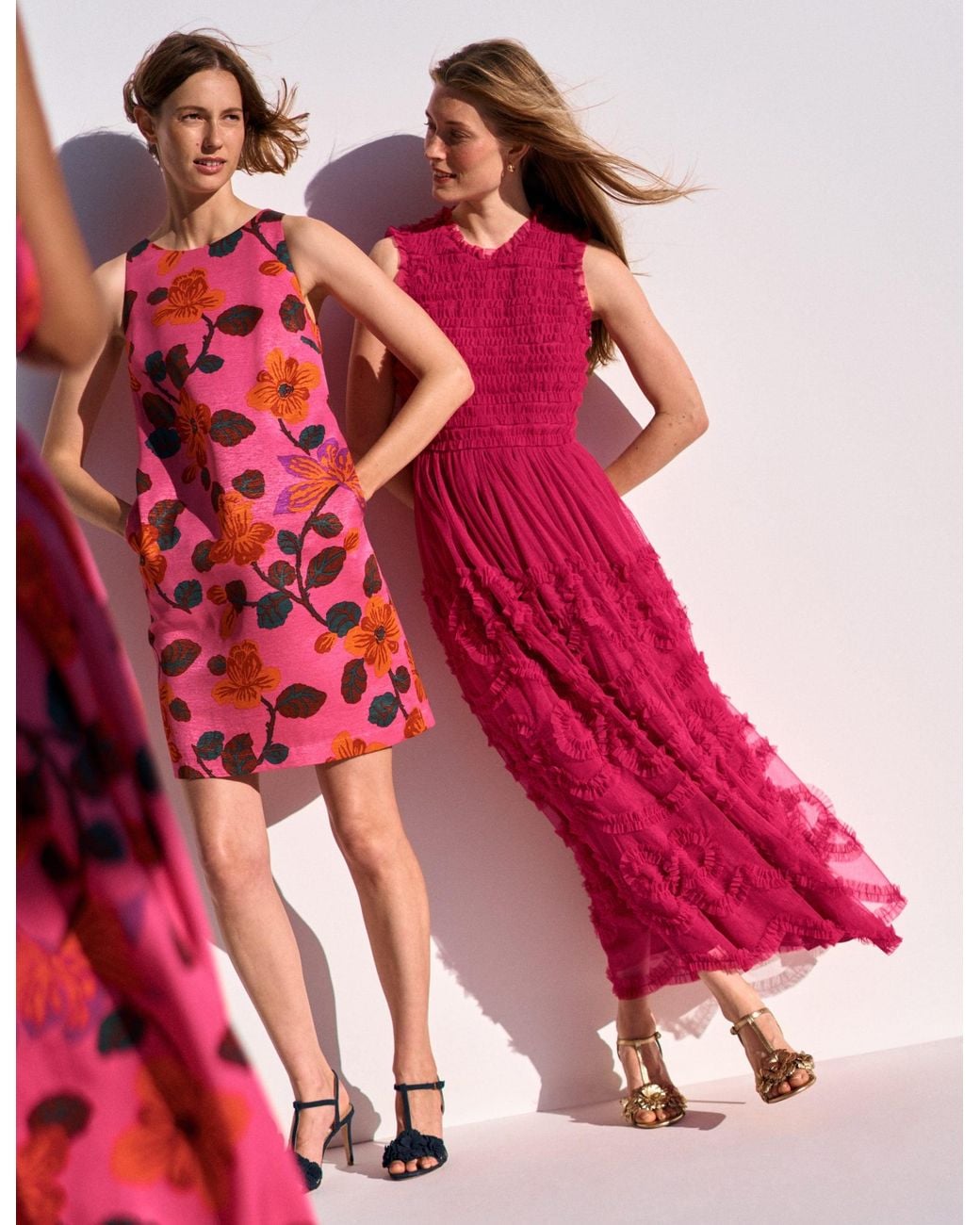 Boden Pink Tulle Bow Party Dress