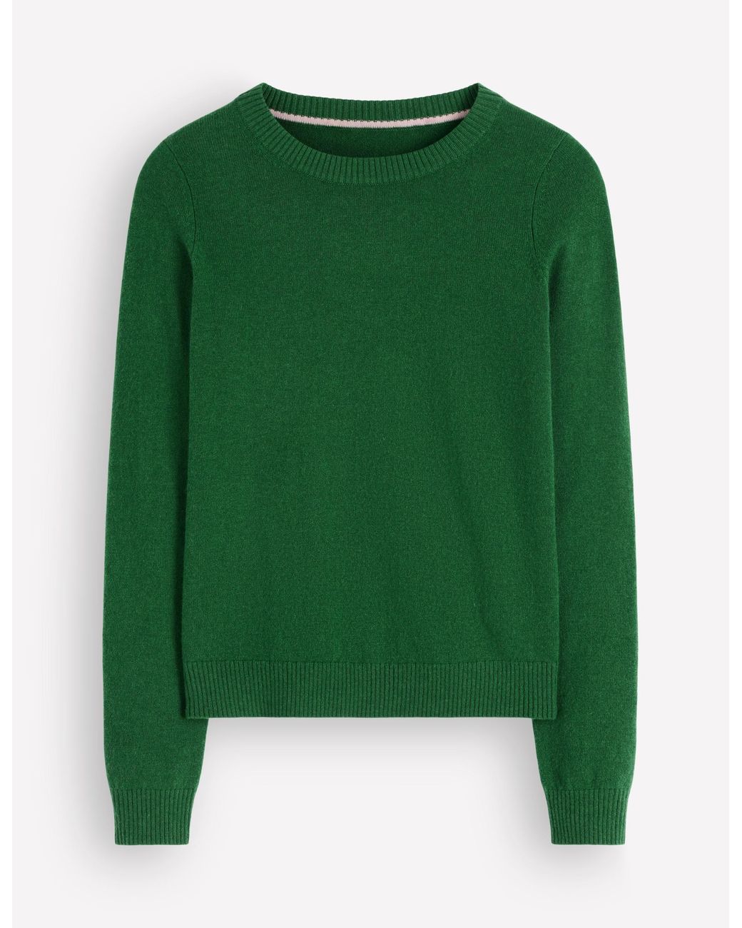 Boden Green Elsie Cashmere Crew Sweater