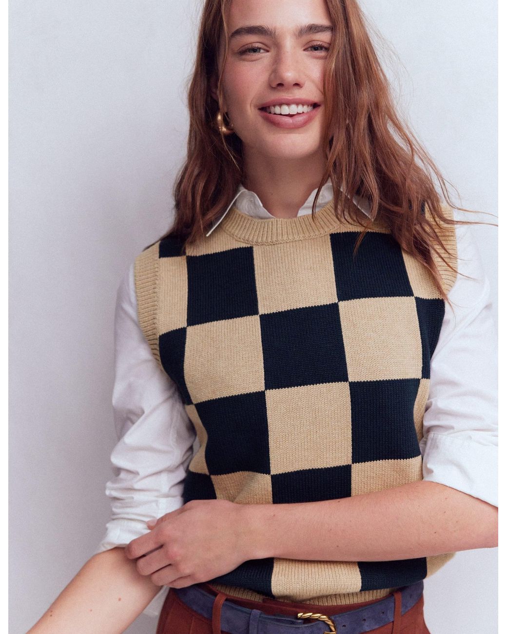 Boden Gray Lucy Cotton Tank-Multi