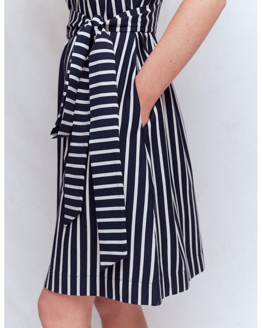 Boden Blue Honor Short Jersey Shirt Dress