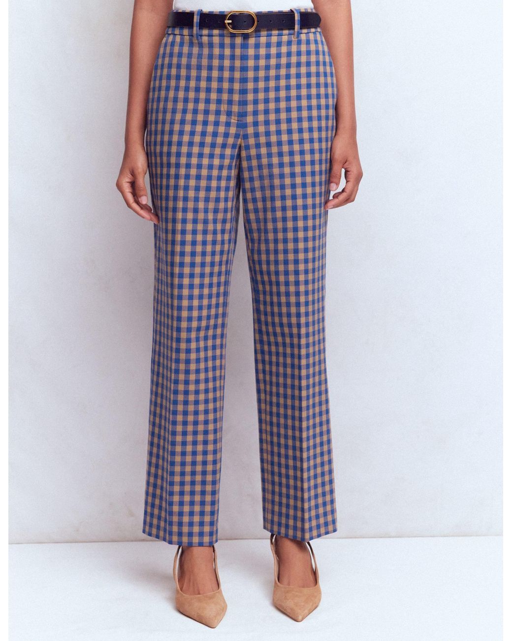 Boden Blue Canonbury Cotton 7/8 Trousers